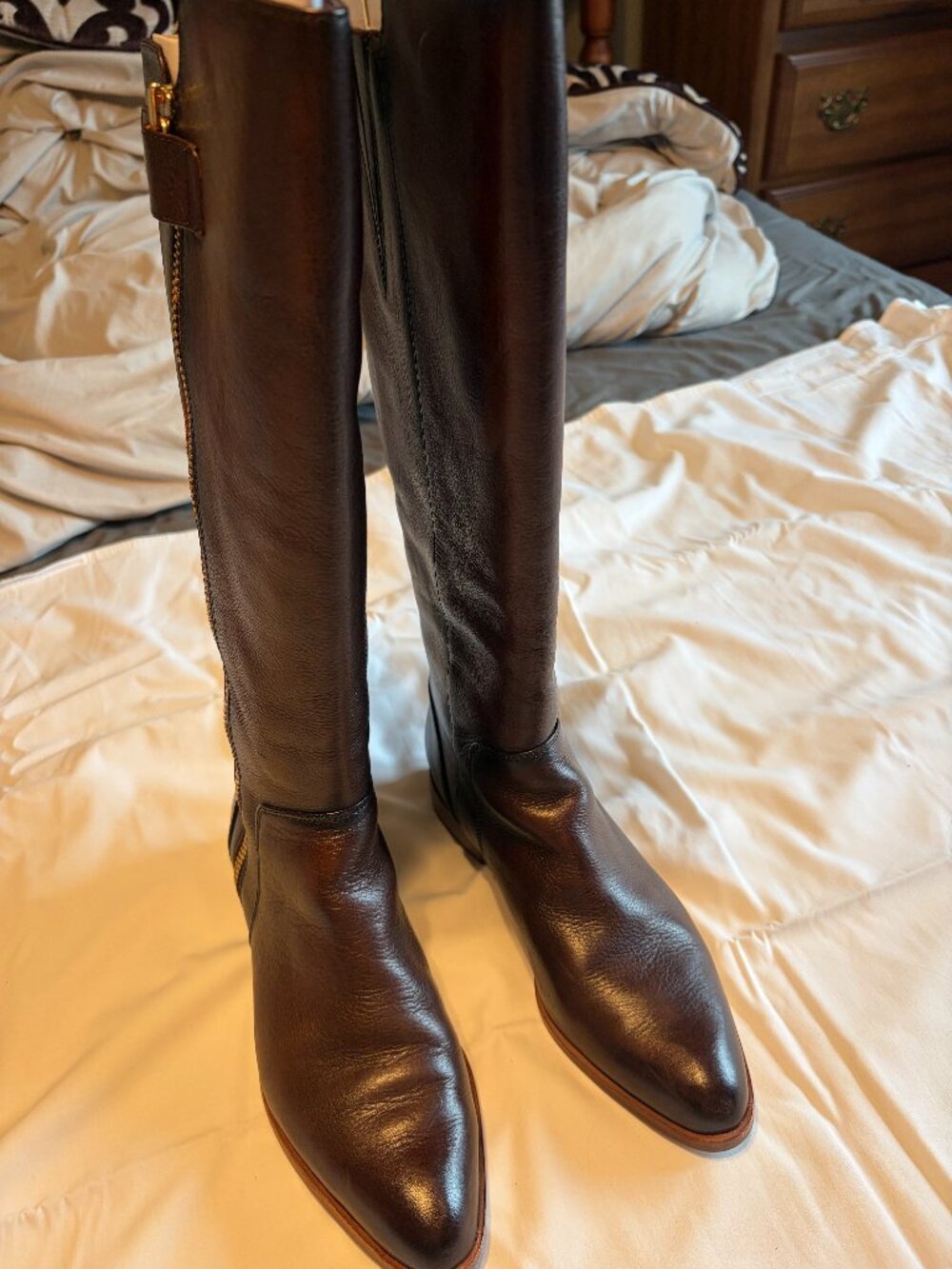 ISOLA WHISKY BROWN LEATHER TALL BOOT